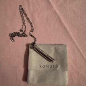 Komuso Silver Necklace with Pouch